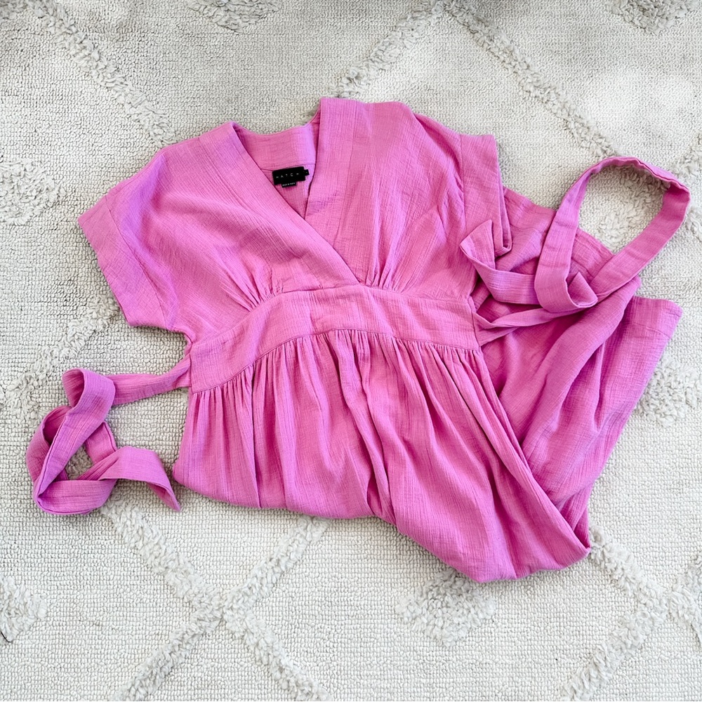 Hatch Maternity “The Carolina” Pink Wrap Dress - Size 1